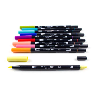 Tombow - Dual Brush Pen Art Markers: Retro - 10-Pack