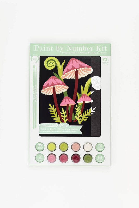 Elle Crée - Bleeding Fairy Helmet Mushrooms Paint-by-Number Kit