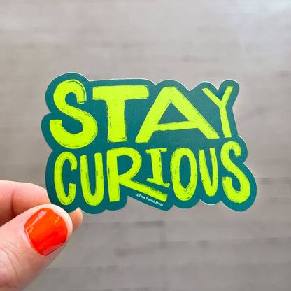 Free Period Press - Stay Curious Vinyl Decal Sticker