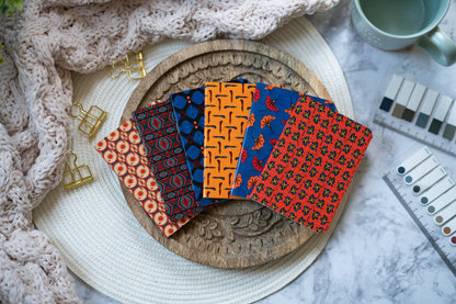 Pounded Yam Productions - African Print Ankara-Inspired Pocket Notebooks - Fans
