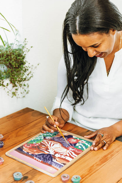 Elle Crée (She Creates) - Grand Canyon with Prickly Pear Cactus Paint-by-Number Kit