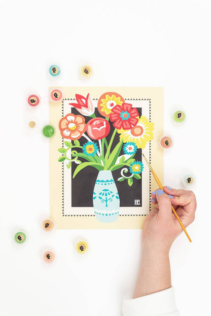 Elle Crée (She Creates) - Engelblooms Mary Engelbreit Paint-by-Number Kit
