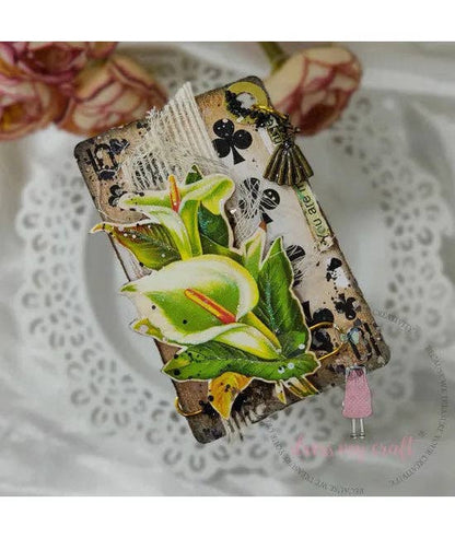 Ecstasy Crafts Distributing - Dress My Craft Transfer Me - Vintage Flowers #4