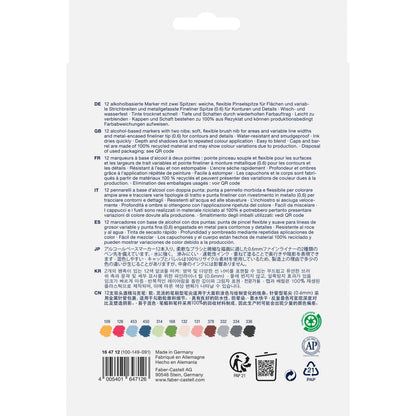 Faber-Castell / Creativity for Kids - Goldfaber Sketch Markers, Wallet of 12 Vibrant Colors