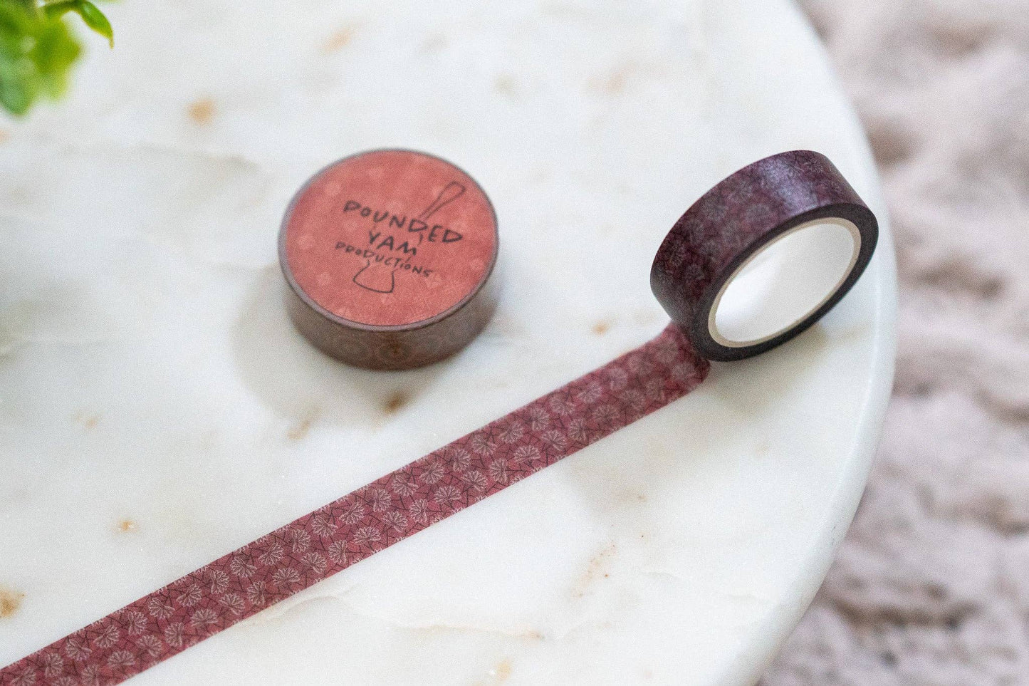 Pounded Yam Productions - African Print Ankara Inspired Washi Tape - Red Blossom