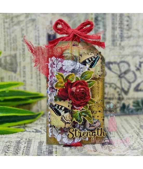 Ecstasy Crafts Distributing - Dress My Craft Transfer Me - Vintage Flowers #4