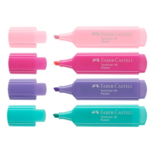 Faber-Castell / Creativity for Kids - Highlighters, Pastel - Wallet of 4