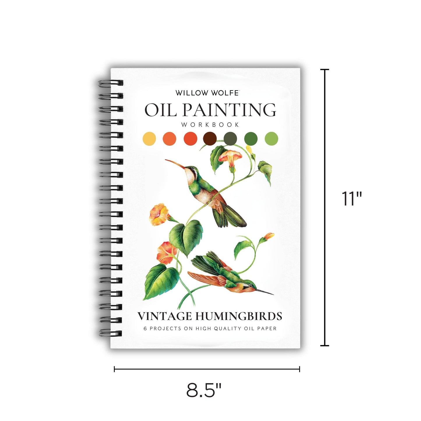 Willow Wolfe USA - Vintage Hummingbirds Oil Workbook by Willow Wolfe - Limited Quantities