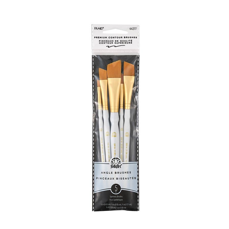 Plaid Crafts - FolkArt Angle Brush Set 5 Piece