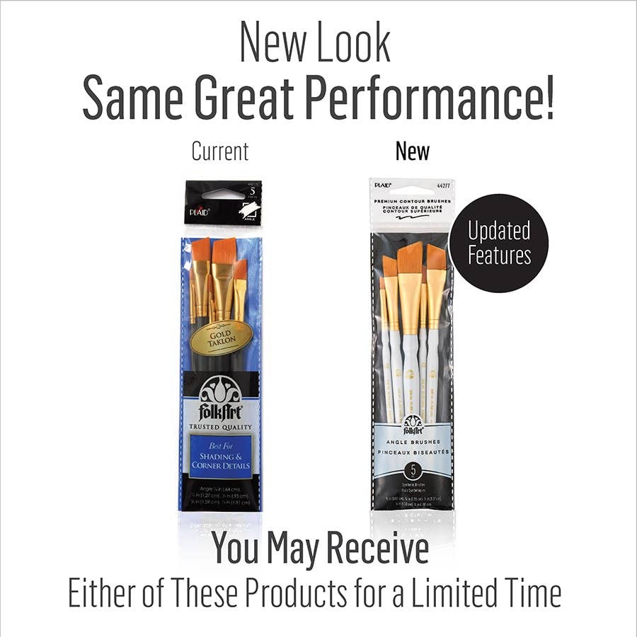 Plaid Crafts - FolkArt Angle Brush Set 5 Piece