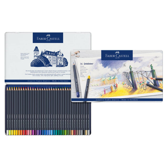 Faber-Castell Goldfaber Color Pencils - Tin of 36