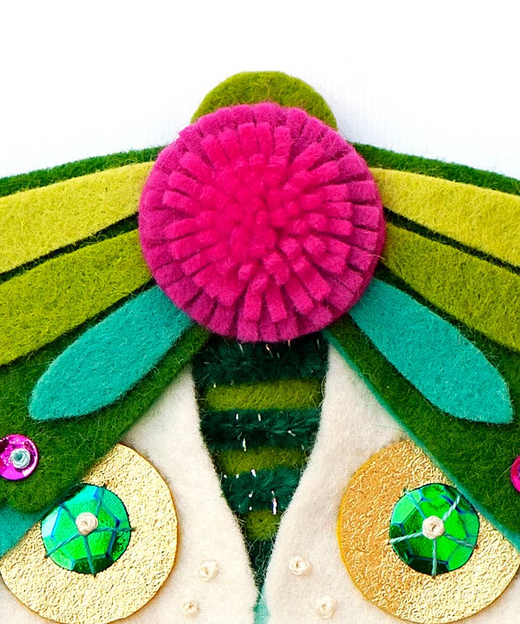 Benzie Design - Blue Moth Felt Ornament Kit