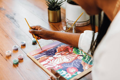Elle Crée (She Creates) - Grand Canyon with Prickly Pear Cactus Paint-by-Number Kit