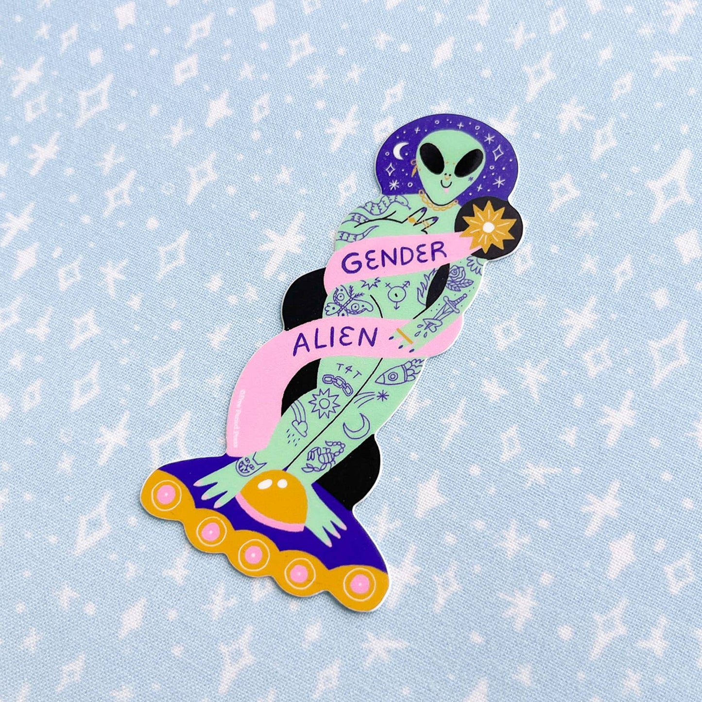 Free Period Press - Gender Alien Vinyl Decal Sticker