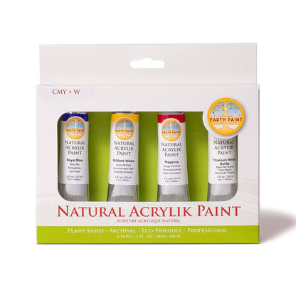 Natural Earth Paint - NEW! Natural Acrylik Paint - 4 Color Box Sets