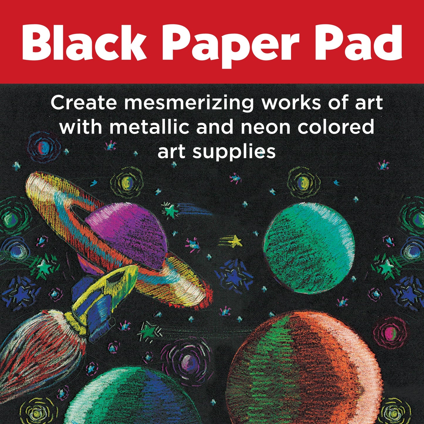 Faber-Castell / Creativity for Kids - Black Paper Sketch Pad 25 Sheets, 9" x 12"